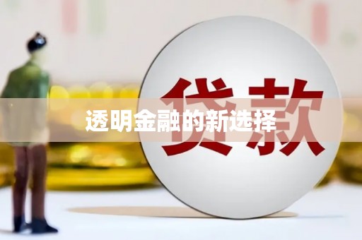 坦洲透明金融的新选择