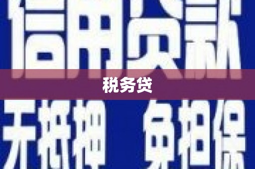 坦洲税务贷