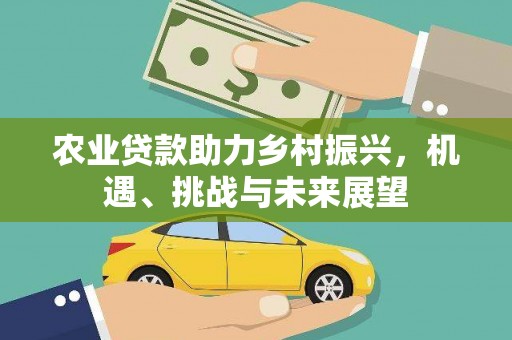 坦洲农业贷款助力乡村振兴，机遇、挑战与未来展望