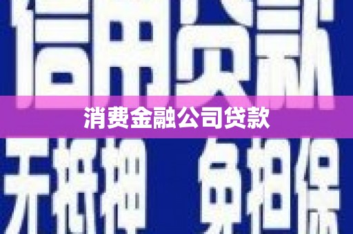 坦洲消费金融公司贷款