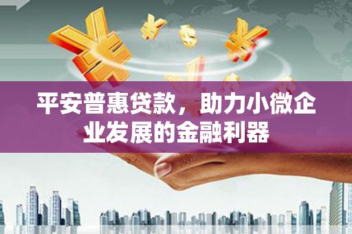 坦洲平安普惠贷款，助力小微企业发展的金融利器