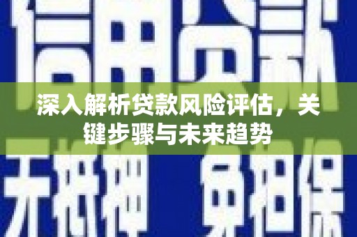 坦洲深入解析贷款风险评估，关键步骤与未来趋势