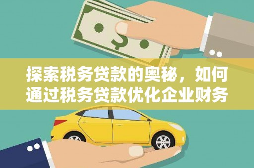 坦洲探索税务贷款的奥秘，如何通过税务贷款优化企业财务