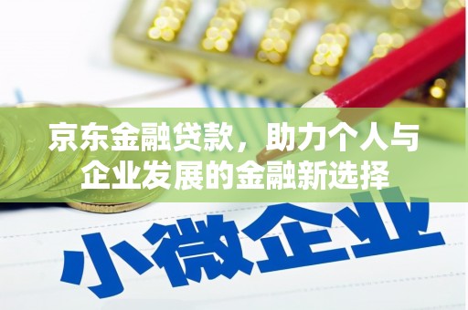 坦洲京东金融贷款，助力个人与企业发展的金融新选择