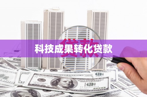 坦洲科技成果转化贷款