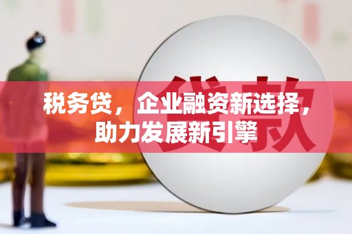 坦洲税务贷，企业融资新选择，助力发展新引擎