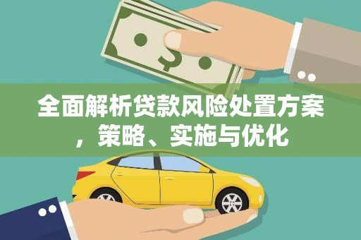 坦洲全面解析贷款风险处置方案，策略、实施与优化