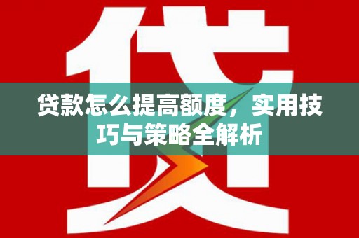 坦洲贷款怎么提高额度，实用技巧与策略全解析