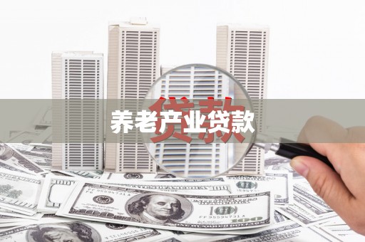 坦洲养老产业贷款