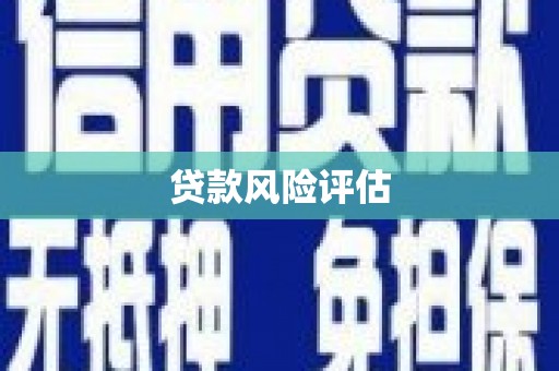 坦洲贷款风险评估