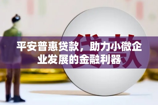 坦洲平安普惠贷款，助力小微企业发展的金融利器