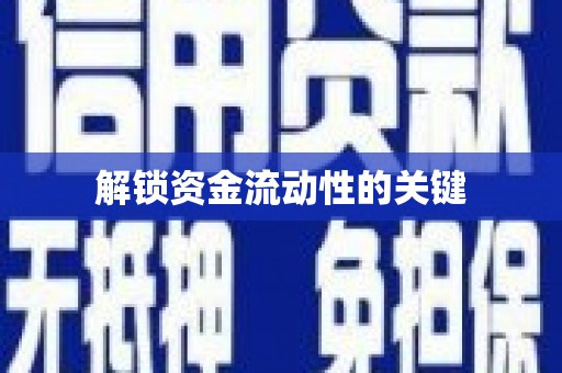 坦洲解锁资金流动性的关键