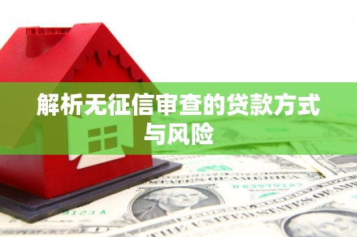 坦洲解析无征信审查的贷款方式与风险