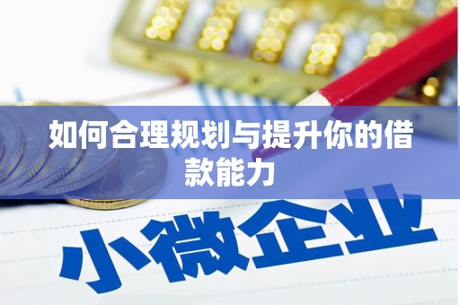 坦洲如何合理规划与提升你的借款能力