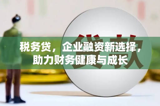 坦洲税务贷，企业融资新选择，助力财务健康与成长
